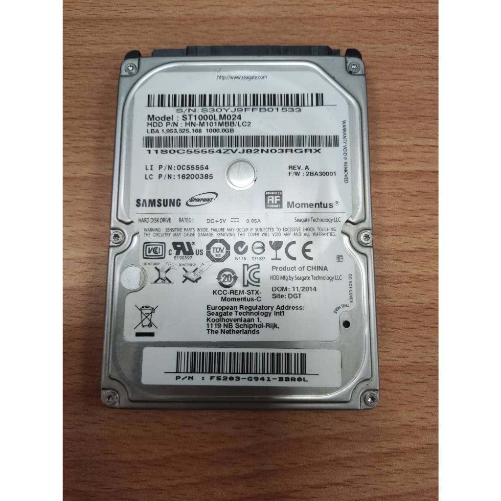 良品 三星 2.5 吋 筆電 硬碟 SATA3 1TB 1000G 9.5mm 電腦 儲存 磁碟 SSD 行動硬碟