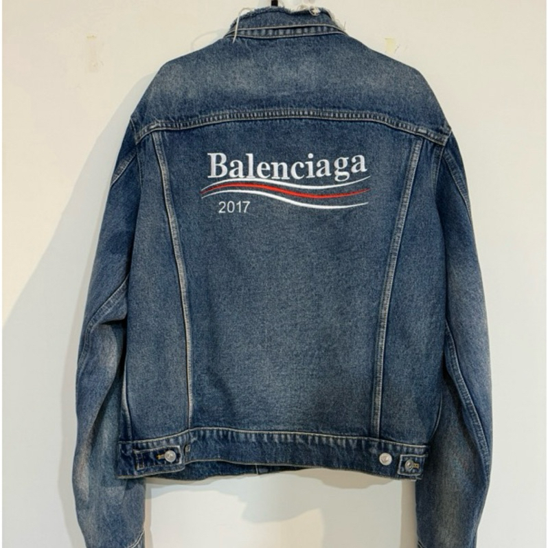 Balenciaga 巴黎世家 可樂 經典Logo 男女款 牛仔外套 Jacket 短板 突尼斯製