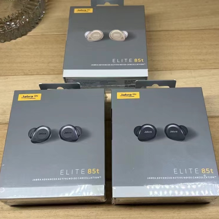全新藍牙耳機進口原封包裝Jabra elite 85t真無線藍芽耳機  鈦黑色 鉑金米 黑灰色