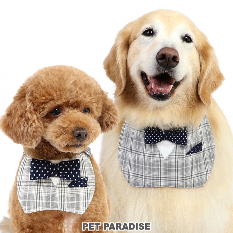 【PET PARADISE】寵物格紋造型領巾 (4S/3S/SS/S/SM/M)｜PP 2024新款 寵物精品 中大型犬