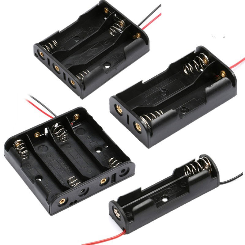 【 大林電子 】18650帶線電池盒 串聯 並聯 1節 2節 3節 4節 電池座  攜帶電池盒