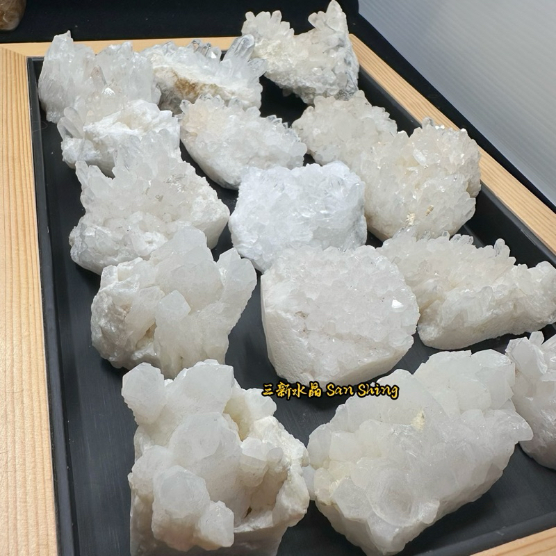 白水晶簇 🌠三新水晶🌠白水晶簇天然白水晶原礦 淨化原礦 白水晶簇