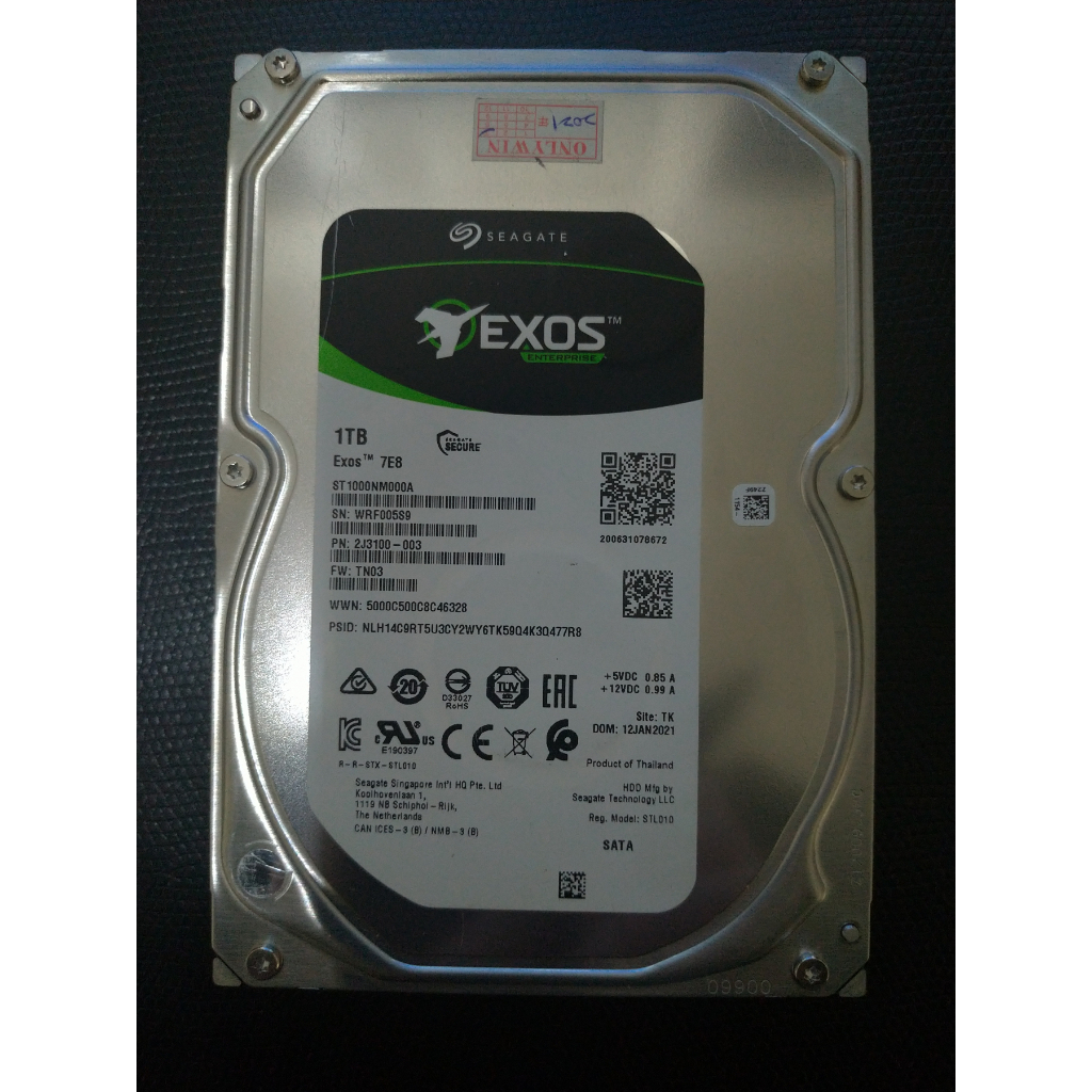 保內 Seagate 希捷 Exos 7E8 1TB 企業硬碟 7200RPM 256MB SATA3 附時數保固圖