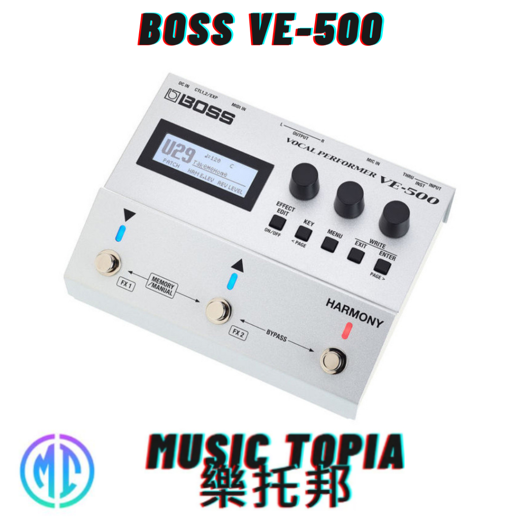 【 BOSS VE-500 】 全新原廠公司貨 現貨免運費 VE500 人聲合音效果器 錄音室等級 人聲效果器 效果器