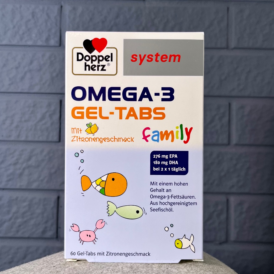 [德國購入] 德國 Doppelherz 多寶雙心 Omega-3兒童魚油咀嚼片