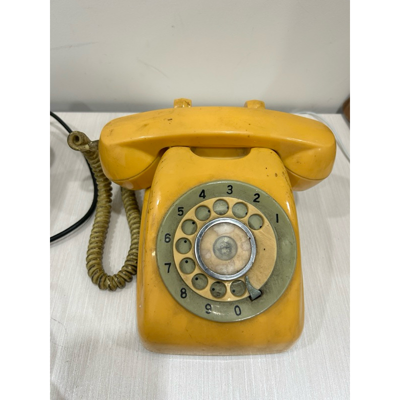 現貨 早期手撥式電話機 轉盤式電話機 復古擺件老物 限配合（郵寄、自取）