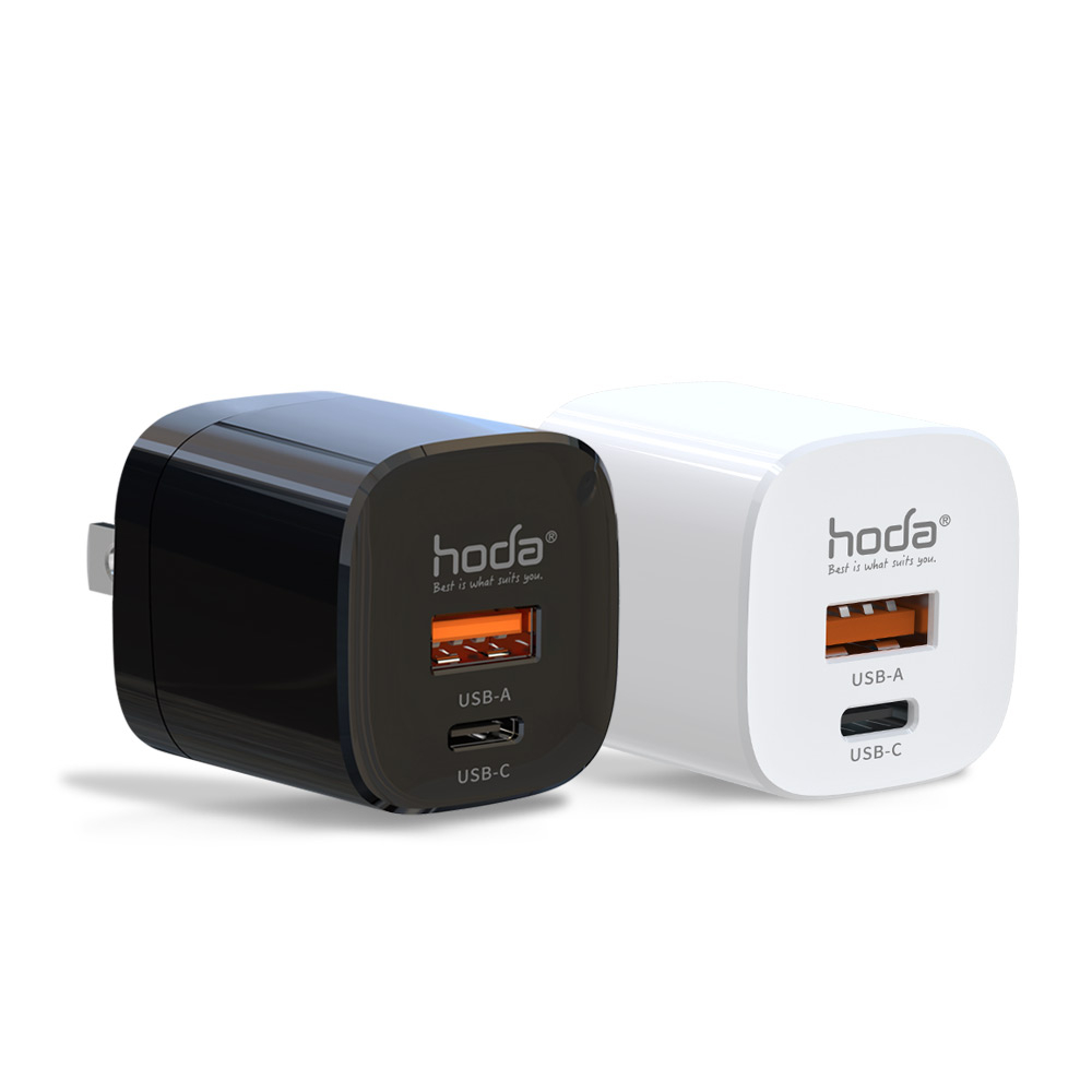 hoda 33W GaN氮化鎵智慧雙孔電源供應器 / 極速智能充電器