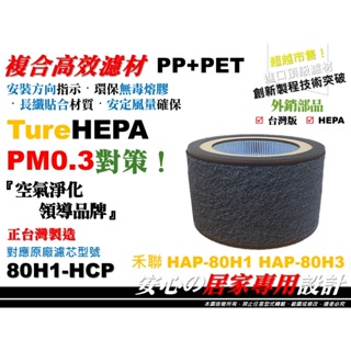 高規HERAN 禾聯 HAP-80H1 80H1-HCP 220H1-HCP HAP-220H1 空氣清淨機 濾網 濾芯