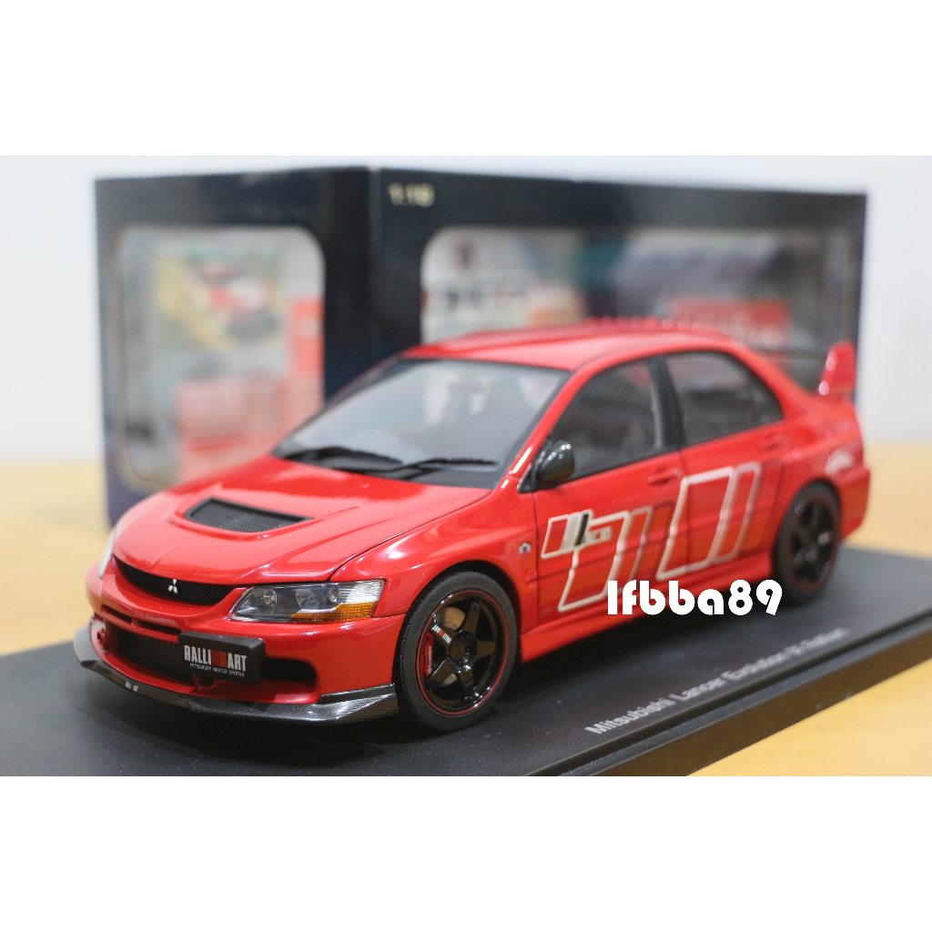 Autoart 1/18 MITSUBISHI LANCER EVO IX Ralliart 三菱 紅