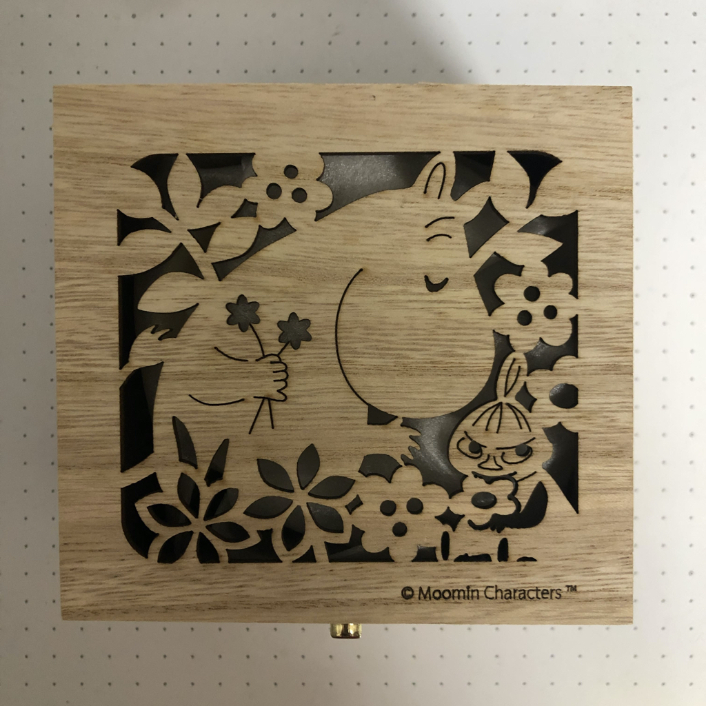 全新 Moomin 嚕嚕米 浮雕瓷器馬克杯 350ml 鏤空花紋木盒