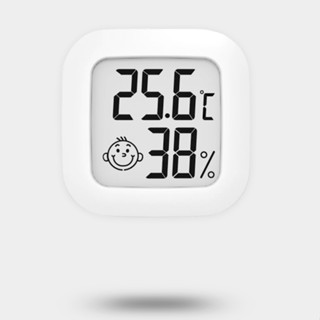 臺灣現貨 方形嵌入式數位溫濕度計/溫度計/濕度計/室內濕度/植物濕度/電子時鐘/時鐘/寶寶溫度計/濕度監測/溫度監測