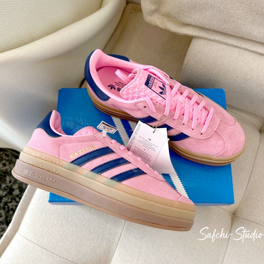 【Safchi】Adidas Gazelle Indoor Bold 芭比粉 粉紅 厚底 板鞋 休閒 女鞋 H06122