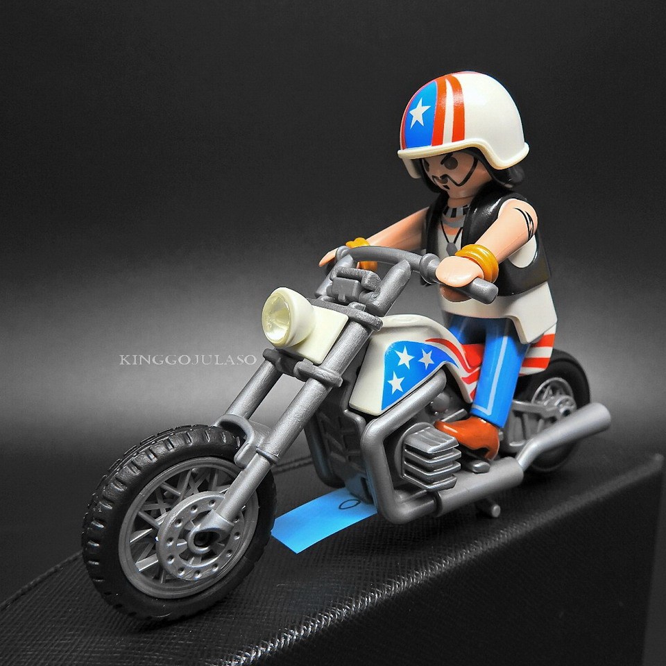 Playmobil 2012年 5280 摩比 美式 嬉皮 機車 重機 Motorcycle GG