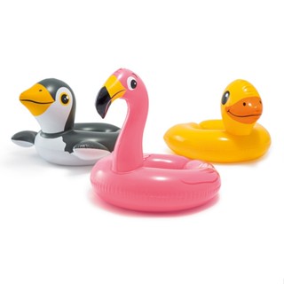 玩樂生活 美國INTEX 59220後夾式動物充氣游泳圈 坐圈 兒童浮圈 溫泉可以用(免費維修 瑕疵換新品)