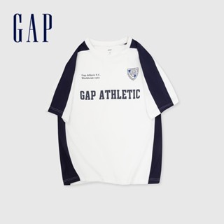 Gap 男裝 Logo印花圓領短袖T恤-白色(885845)