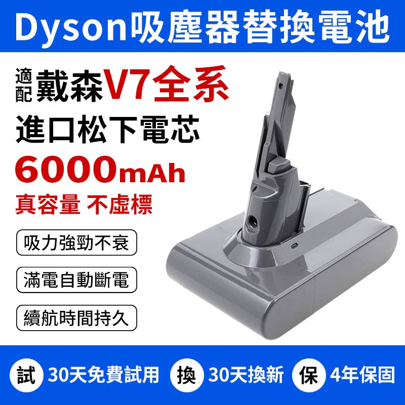 現貨 Dyson吸塵器V7全系電池 戴森電池適配Dyson SV11 HH11 V7Mattres V7Fluffy免運