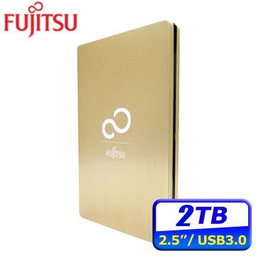 二手 Fujitsu 2TB USB3.0 2.5吋 行動硬碟