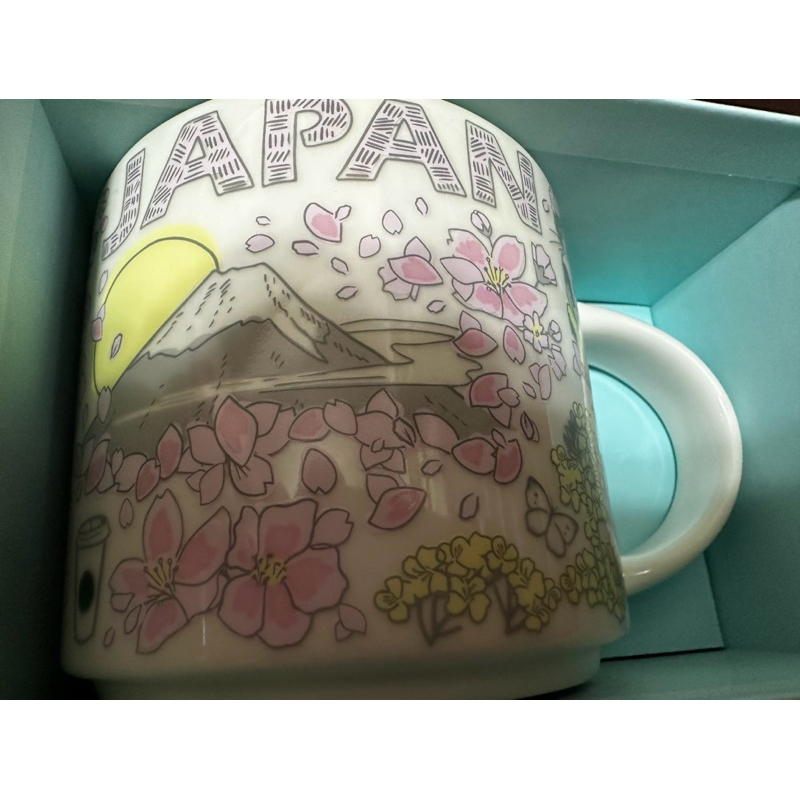 日本星巴克 紀念杯 富士山杯 櫻花杯 馬克杯 收藏紀念 未使用 有盒裝