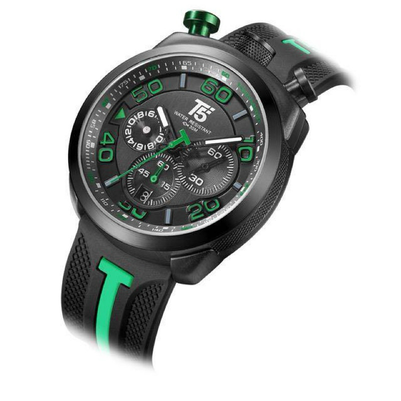 原廠美國品牌🇺🇸T5 三眼多功能 大錶面 柔軟的矽膠錶帶  手錶/男錶/中性錶/