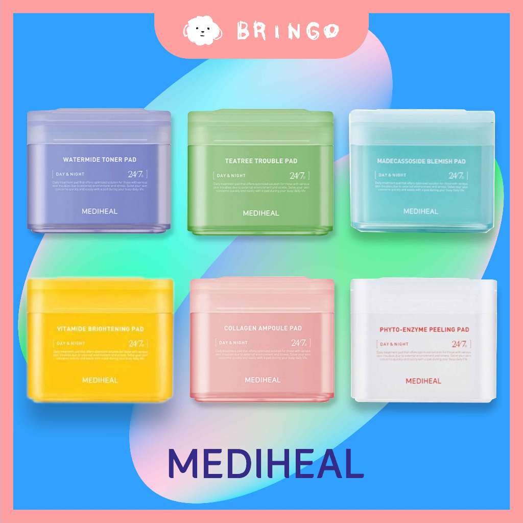 【BRINGO】Mediheal 化妝水棉片 棉片 化妝水 面膜 茶樹 膠原蛋白 補水 保濕 積雪草