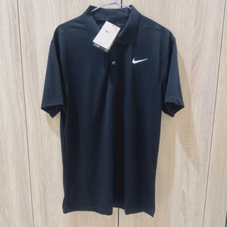Nike 男款高爾夫球衫 黑色 S號