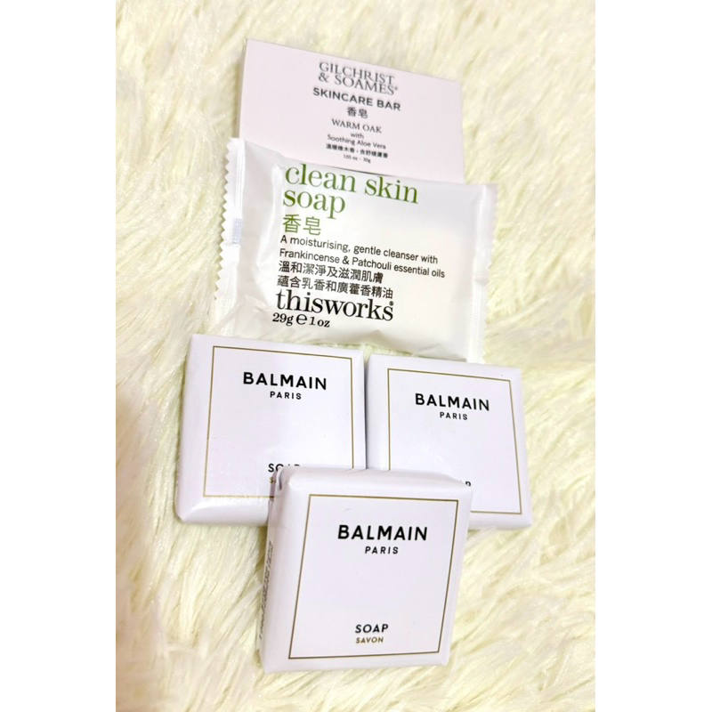 品牌BALMAIN | thisworks | GILCHRIST &amp; SOAMES 保養精品香皂ㄧ組5塊共149g