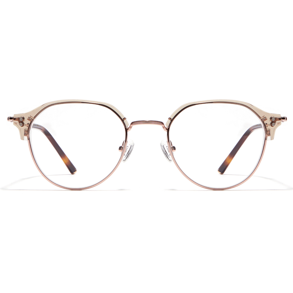 CARIN 光學眼鏡 ALEX P+ C3 率性眉框 - 金橘眼鏡