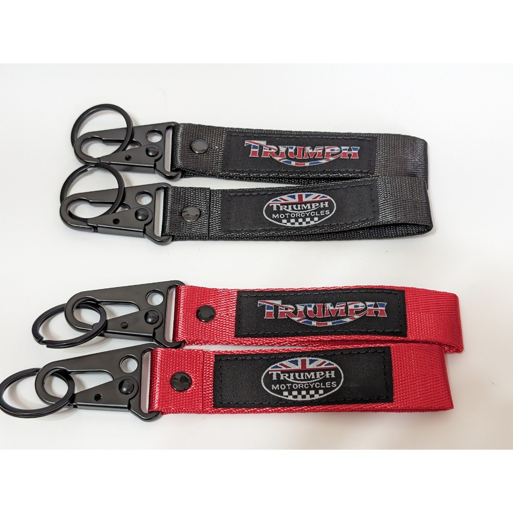 小梁部品 凱旋 TRIUMPH 鑰匙圈 吊飾 刺繡 機車 重機 金屬扣環 鑰匙扣 重機 T100 400 邦尼