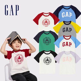 Gap 幼童裝 Logo/小熊印花純棉圓領短袖T恤-多色可選(890235)