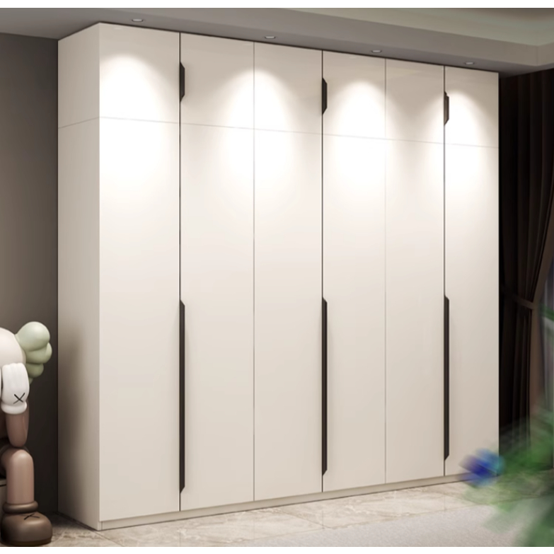 低價 實木多層板衣櫃 衣櫃 家用臥室 經濟型白色大衣櫃 生態板大衣櫥 對開門衣櫃