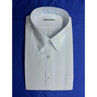 <<皮爾卡登pierre cardin >>商務休閒 吸濕排汗短袖襯衫--白色條紋