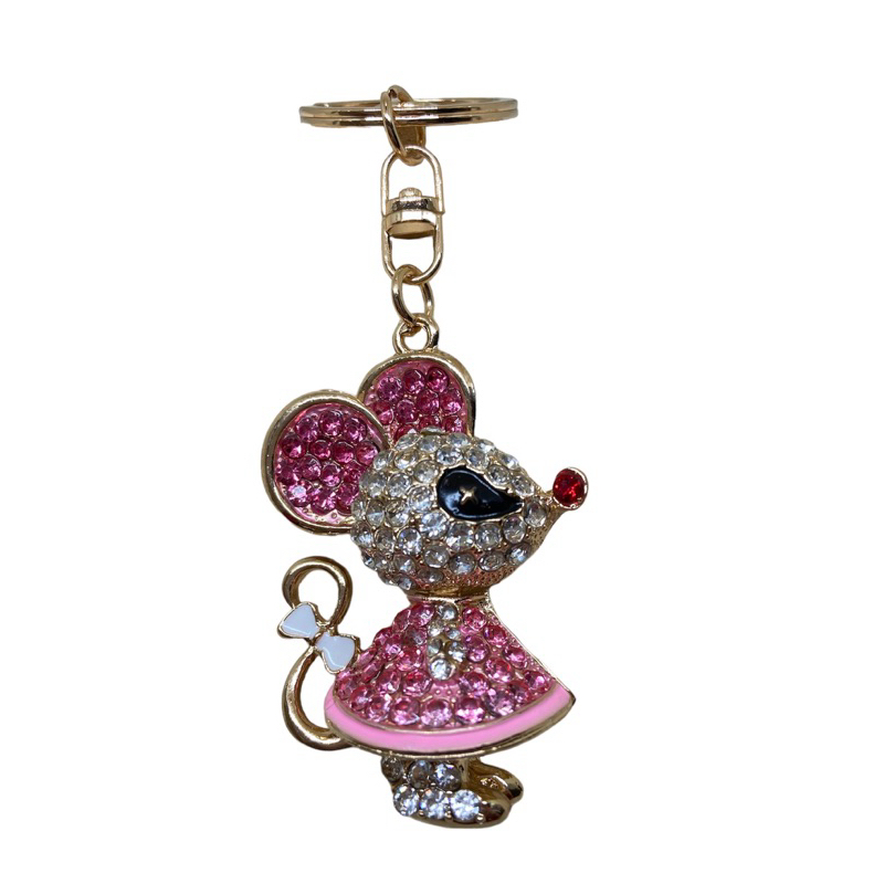 跳舞的米老鼠鑽石鑰匙環扣、吊飾、包包配件