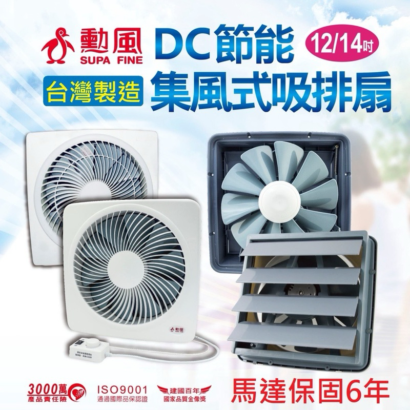 二手 台灣製 勳風 12吋 DC直流變頻靜音 抽風扇 抽風機 循環扇 12寸 電風扇