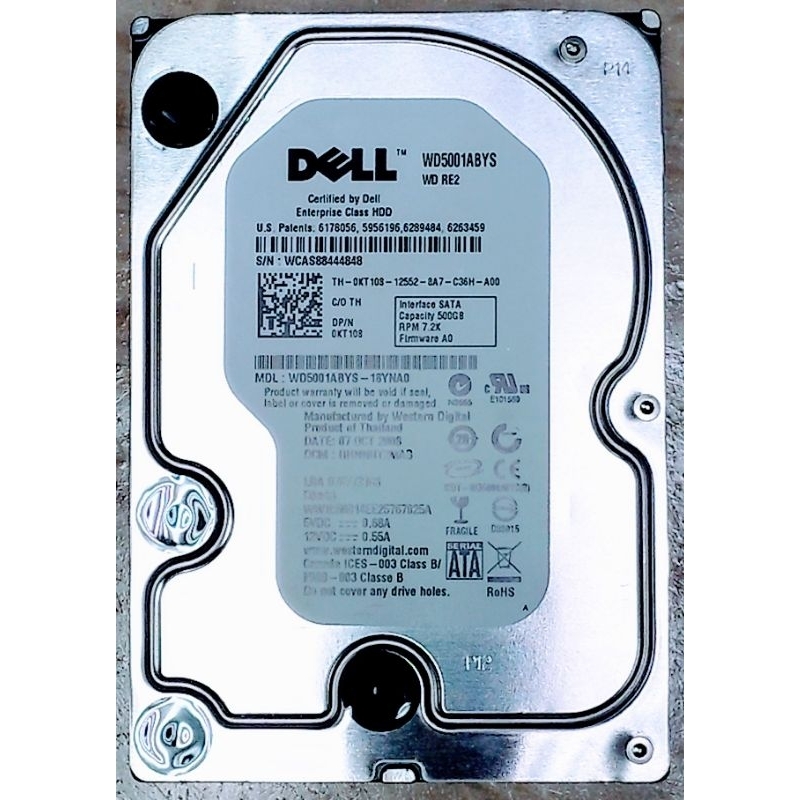 伺服器等級 企業級硬碟 內接硬碟 3.5吋 500GB 7200轉 SATA 硬碟