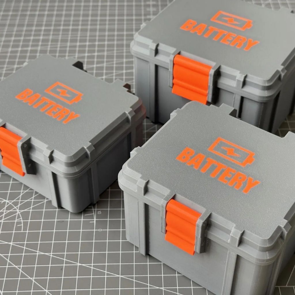 電池收納盒 21700/18650電池收納盒 電池存儲盒 收納盒 26650電池盒 PrintX 3D打印電池 電池