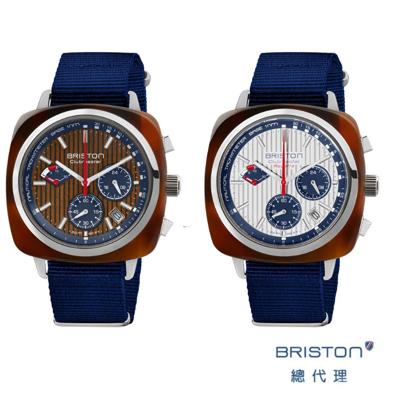 BRISTON 帆船賽計時腕錶 航海帆船錶 機械石英混合錶 玳瑁框 手錶 男錶 女錶 帆船運動必備配件 42MM