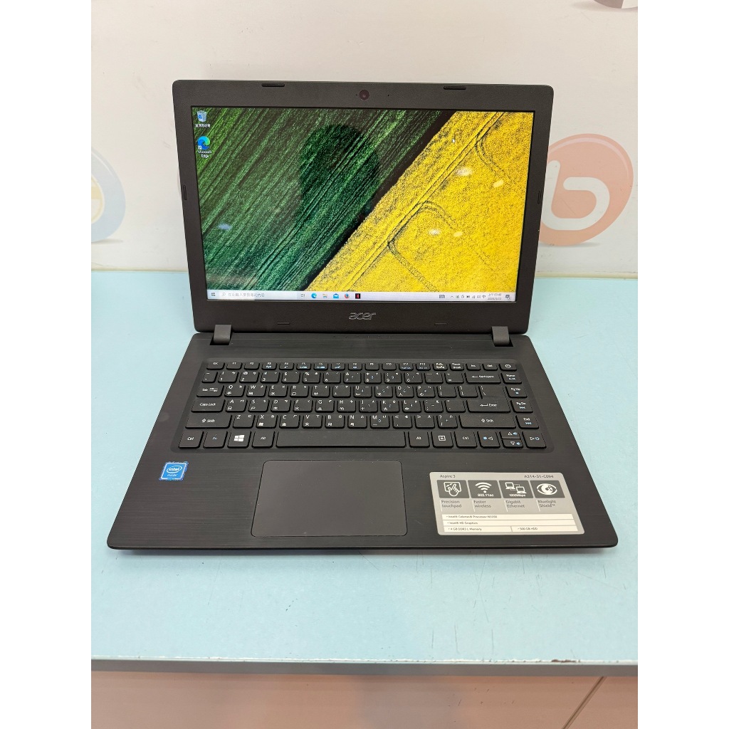 【艾爾巴二手】Acer A314 N3350/4G/500G 14吋 黑#二手筆電#漢口店17600