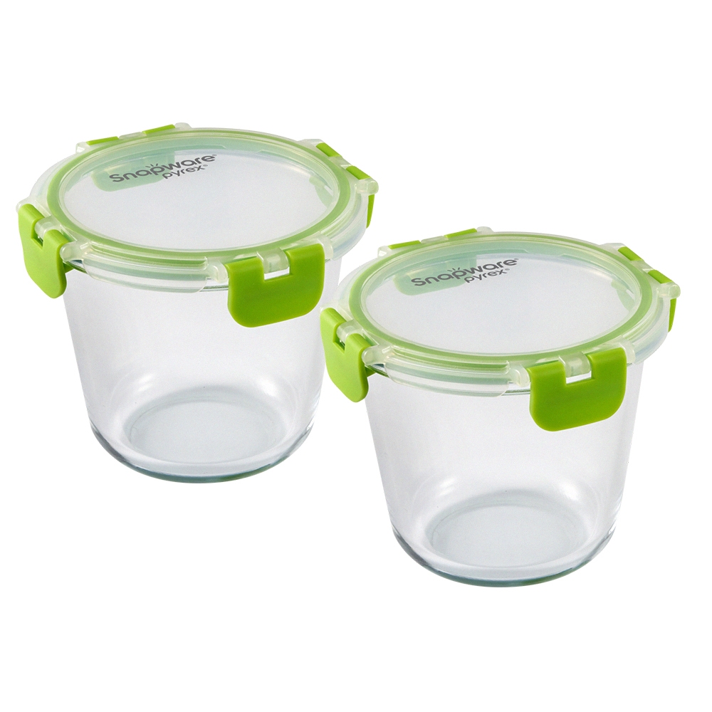 【Snapware康寧密扣】Eco Clean可拆扣玻璃保鮮罐720ml/保鮮盒-2入組