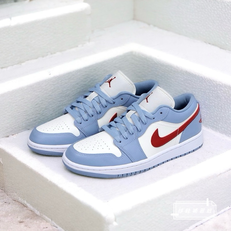 球鞋補習班 WMNS NIKE AIR JORDAN 1 LOW 藍語灰 風城藍 低筒 復古 男女 DC0774-164