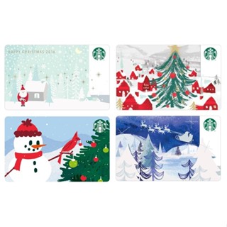 現貨【韓國星巴克STARBUCKS KOREA】韓國限定聖誕老人&聖誕樹&雪人隨行卡╭☆WaWa韓國美妝代購