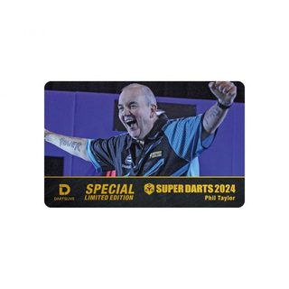 {台中BRUNS飛鏢用品專賣店}【DARTSLIVE】SUPER DARTS x Phil Taylor 卡