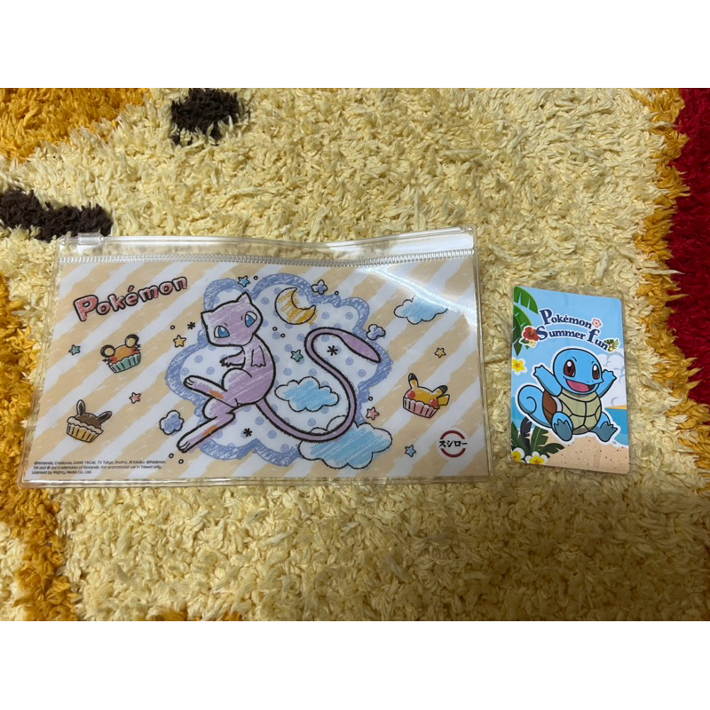 壽司郎 寶可夢透明收納袋+貼紙