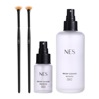 【恩藝偲 nes cosmetics】 睫毛膏刷x2 + 刷具清潔液 30ml + 刷具清潔液 200ml