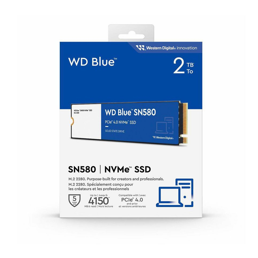 威騰 藍標 WD Blue 2TB SN580 NVMe Pcle M.2 2280 SSD 固態硬碟 台灣保固公司貨