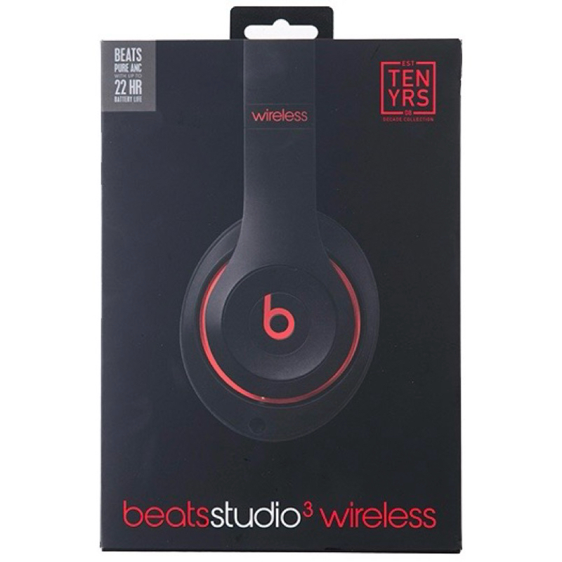 Beats Studio 3 wireless 黑紅 全新 未開封