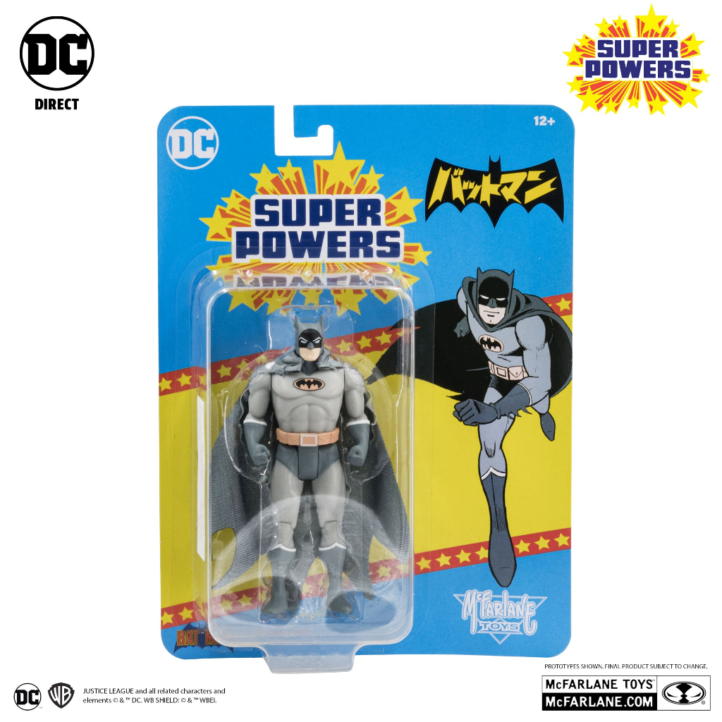 全新現貨 麥法蘭 DC Direct 蝙蝠俠 灰階漫畫版 復古吊卡 5吋可動 Super Powers