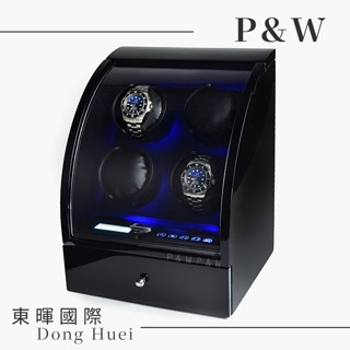 東暉國際代理 P&W-324 手錶自動上鍊盒 4+2支裝 大錶專用【觸控式面板 LED燈】2年保固上鏈盒 錶盒 現貨