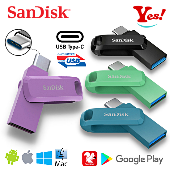【Yes！公司貨】SanDisk Ultra Go OTG Type-C 512G/GB 1T/TB USB 隨身碟