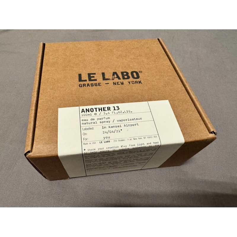 LE LABO Another 13 淡香精 100ml  (關西機場日本免稅版)