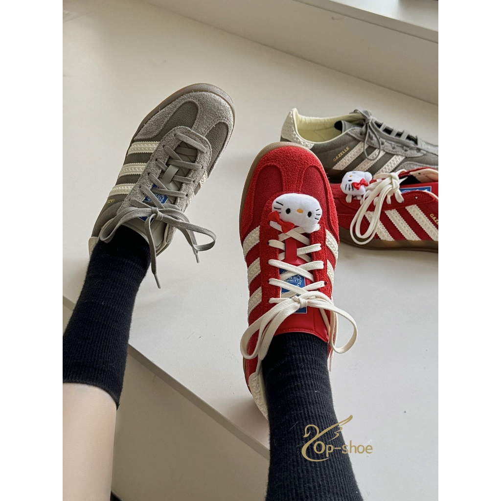 【Op】Adidas Originals Gazelle Indoor 元祖灰 紅色 男女鞋 IF1807 IF1808